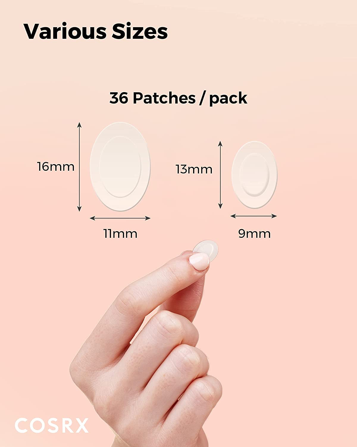 Master Patch Intensive 36 Patches | Oval-Shaped Hydrocolloid Pimple Patch with Tea Tree Oil | Quick & Easy Blemish, Zit, Spot Treatment | Salicylic Acid & Tea Tree Oil | Korean Skincare