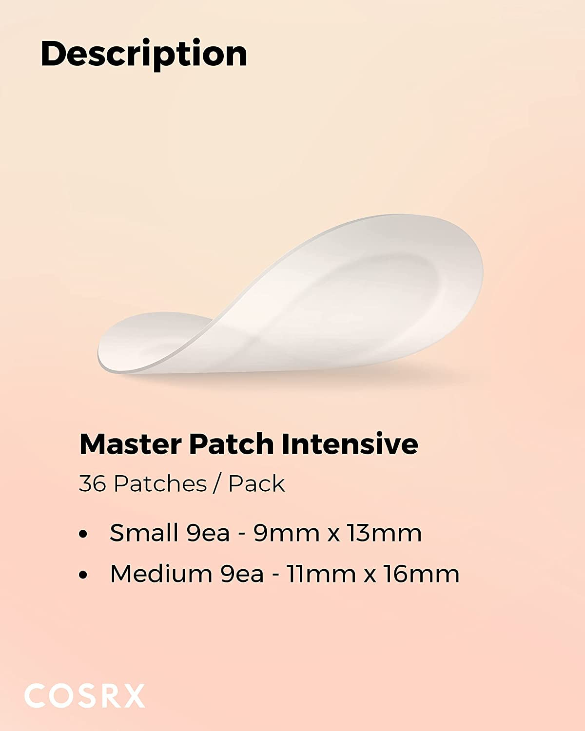 Master Patch Intensive 36 Patches | Oval-Shaped Hydrocolloid Pimple Patch with Tea Tree Oil | Quick & Easy Blemish, Zit, Spot Treatment | Salicylic Acid & Tea Tree Oil | Korean Skincare