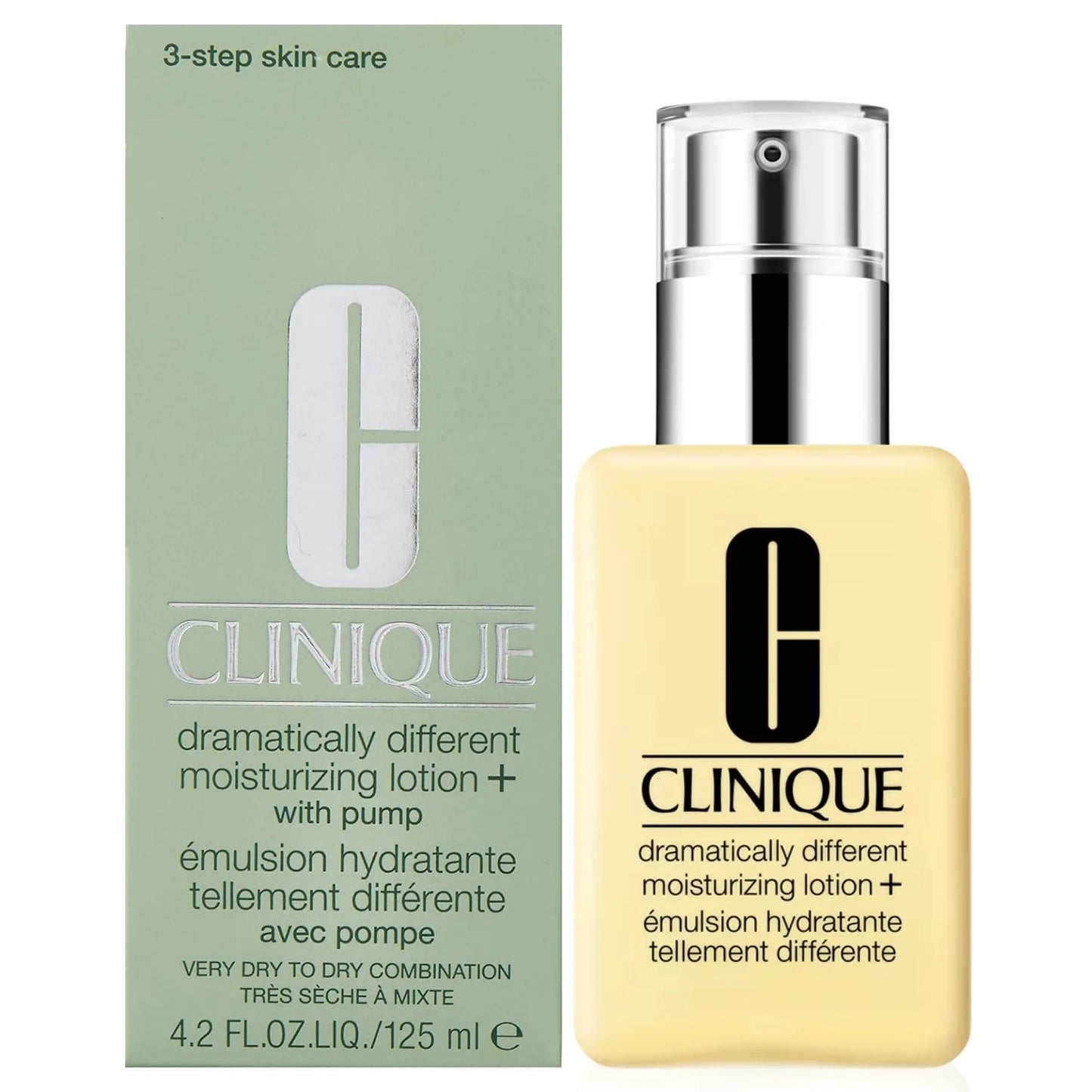 Dramatically Different Moisturizing Lotion with Pump for Very Dry to Dry Combination 4.2 Oz